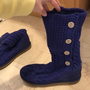Indigo/ blue Knit Uggs